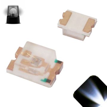 0606 SMD Cool / Clear White - Slow Flashing 1.5Hz - Ultra Bright LED