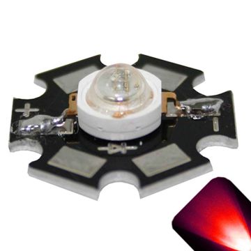 3 Watt High Power Star LED - Red
