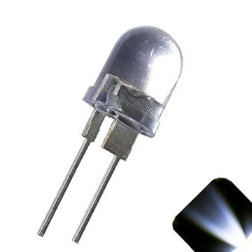 10mm Cool / Clear White - Ultra Bright .5 Watt