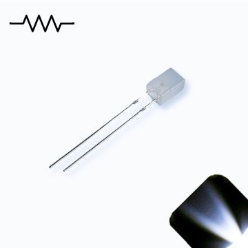 12v 3mm Cube Frosted Lens LED - Cool Clear White LED - Ultra Bright (7v-15v)
