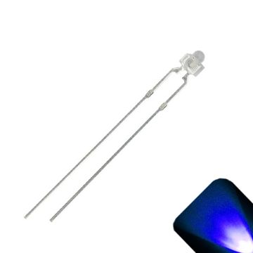 1.8mm / 2mm Round Top Blue LED - Ultra Bright
