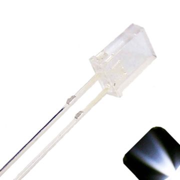 2x5x7mm Rectangle Wide Angle Cool / Clear White LED
