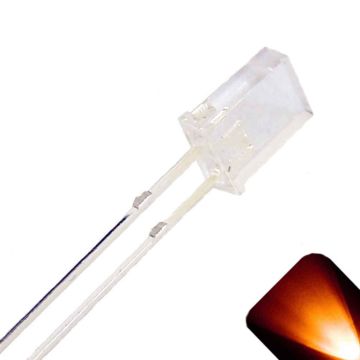 2x5x7mm Rectangle Wide Angle Orange / Amber LED