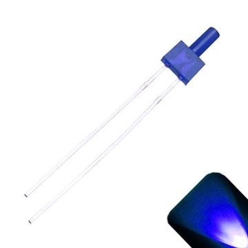 2mm Tower Diffused Blue LED - Ultra Bright