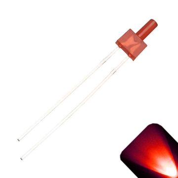 2mm Tower Diffused Red LED - Ultra Bright