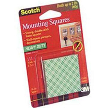 3M Foam Mount Tape 16x1" Squares