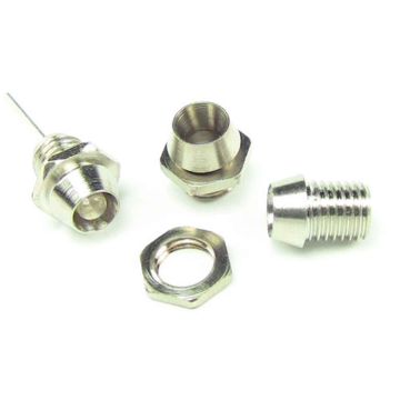 3mm LED Bezel / Holder - Chrome / Silver (metal)