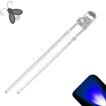 3mm Round Top Blue Breathing / Fading LED - Super Bright