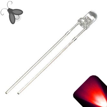 3mm Round Top Red Breathing / Fading LED - Super Bright