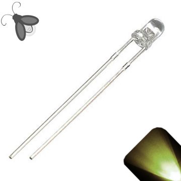 3mm Round Top Warm / Soft White Breathing / Fading LED - Super Bright