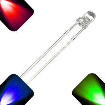3mm Round Top RGB Slow Auto Change LED - Ultra Bright