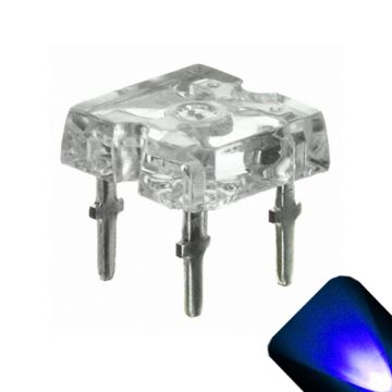 5mm Flat Piranha Blue LED - Ultra Bright Superflux