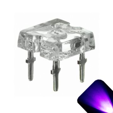 5mm Flat Piranha UV / Purple LED - Ultra Bright Superflux