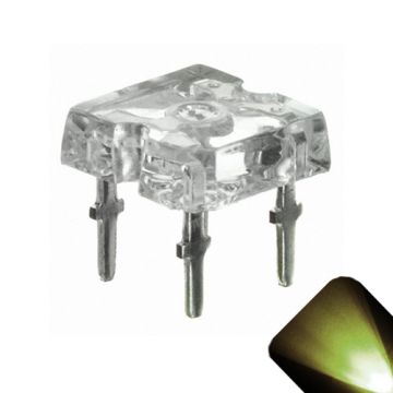 5mm Flat Piranha Warm / Soft White LED - Ultra Bright Superflux