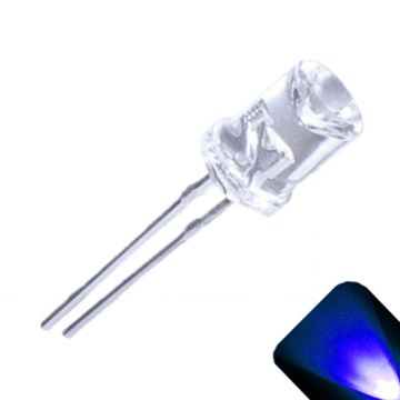 5mm Flat Top Concave Wide Angle Blue LED - Similar to Christmas LED Lights