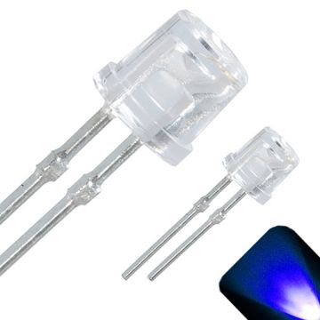 5mm Flat Top Wide Angle Blue LED - Wide Angle
