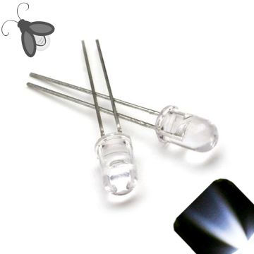 5mm Round Top Cool Clear White Breathing / Fading LED - Super Bright