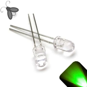 5mm Round Top Pure Green Breathing / Fading LED - Super Bright