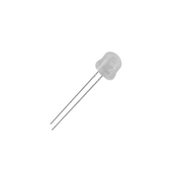 5mm / 4.8mm Diffused Straw Hat Wide Angle Cool / Clear White LED - Wide Angle