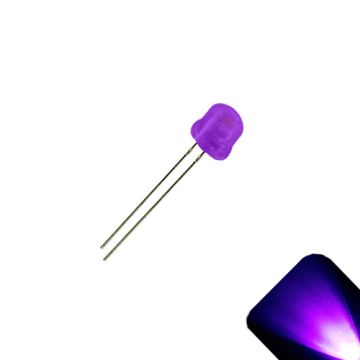 5mm / 4.8mm Diffused Straw Hat Wide Angle UV / Purple LED - Wide Angle
