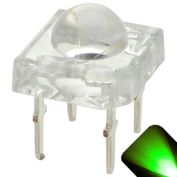 5mm Piranha Pure Green LED - Ultra Bright Superflux