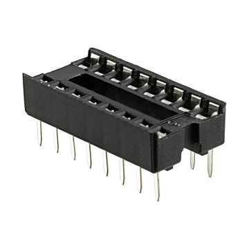 16-Pin DIP IC Socket - 0.3 inch Narrow, Through-Hole