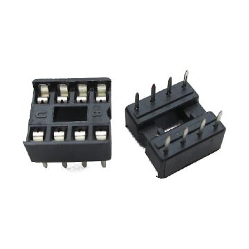 8-Pin DIP IC Socket - 0.3 inch Narrow, Through-Hole