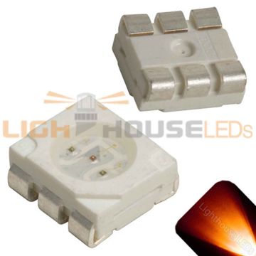 PLCC-6 SMD Amber / Orange - Ultra Bright 5050 LED