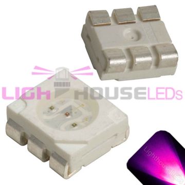 PLCC-6 SMD Pink - Ultra Bright 5050 LED