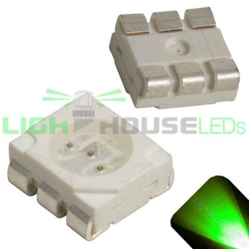 PLCC-6 SMD Pure Green - Ultra Bright 5050 LED