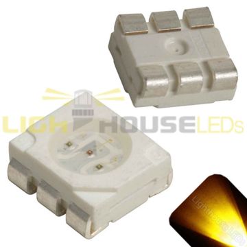 PLCC-6 SMD Yellow / Gold - Ultra Bright 5050 LED