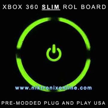 Custom Xbox 360 SLIM Ring of Light (ROL or RF Module) Pre-Modded - Green