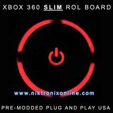 Custom Xbox 360 SLIM Ring of Light (ROL or RF Module) Pre-Modded - Red