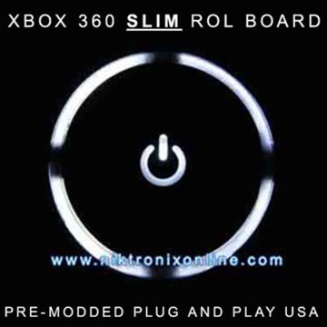 Custom Xbox 360 SLIM Ring of Light (ROL or RF Module) Pre-Modded - White