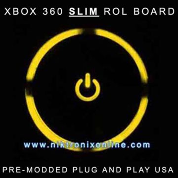 Custom Xbox 360 SLIM Ring of Light (ROL or RF Module) Pre-Modded - Yellow Gold