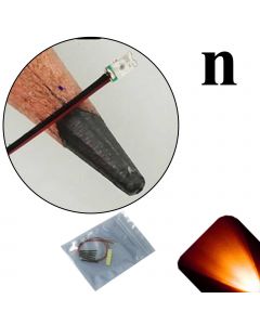 12v 0603 Nano SMD Wide Angle Pre-Wired Amber / Orange LED - Ultra Bright - 5 Pack - (10v, 11v, 12v, 13v, 14v, 15v, 16v, 17v, 18v)