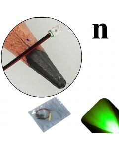12v 0603 Nano SMD Wide Angle Pre-Wired Pure Green LED - Ultra Bright - 5 Pack - (10v, 11v, 12v, 13v, 14v, 15v, 16v, 17v, 18v)