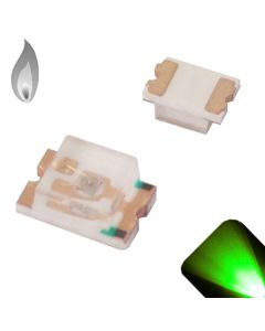 0807 SMD Pure Green - Candle Flicker / Flickering - Ultra Bright LED