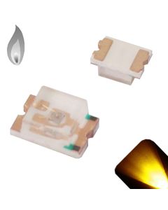 0807 SMD Yellow / Gold - Candle Flicker / Flickering - Ultra Bright LED