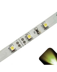 Warm/Soft White - PLCC2/3528 12V LED Strip - Adhesive Backing - 5m Roll / Reel