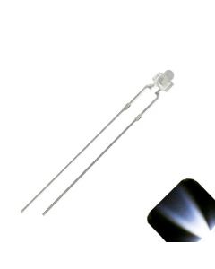 1.8mm / 2mm Round Top Cool Clear White LED - Ultra Bright