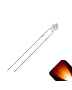 Ultra Bright Pack of 50 2mm Tower Diffused Amber/Orange LED 