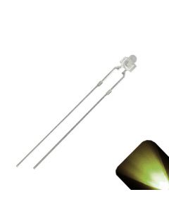 1.8mm / 2mm Round Top Warm / Soft White LED - Ultra Bright