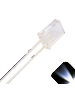 2x5x7mm Rectangle Wide Angle Cool / Clear White LED