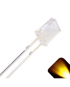 2x5x7mm Rectangle Wide Angle Yellow / Gold LED
