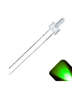 2mm Tower Pure Green LED - Ultra Bright