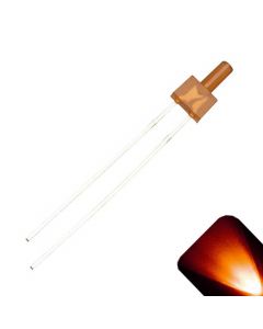 2mm Tower Diffused Amber / Orange LED - Ultra Bright