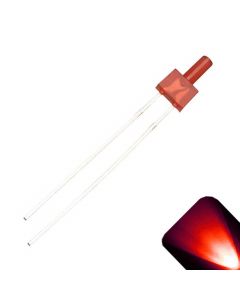 2mm Tower Diffused Red LED - Ultra Bright