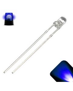 3mm Round Top Blue - Extra Fast Flashing 6Hz LED - Super Bright