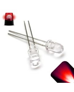 5mm Round Top Red Slow Flashing 1Hz LED - Ultra Bright